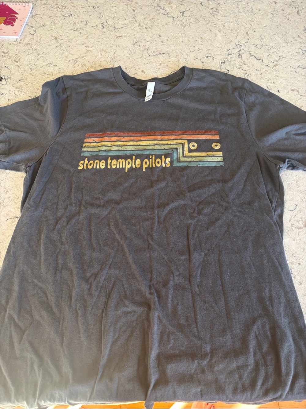 Men's Black Graphic Band T-Shirt
